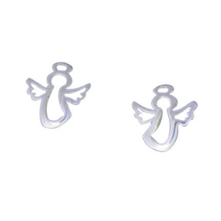 Angel Silver Stud Earrings