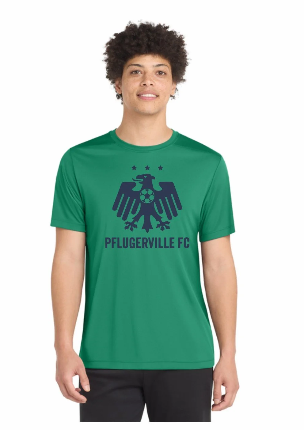 Pflugerville FC Unisex UV and Dri Fit T-Shirt Green - RESTOCKING