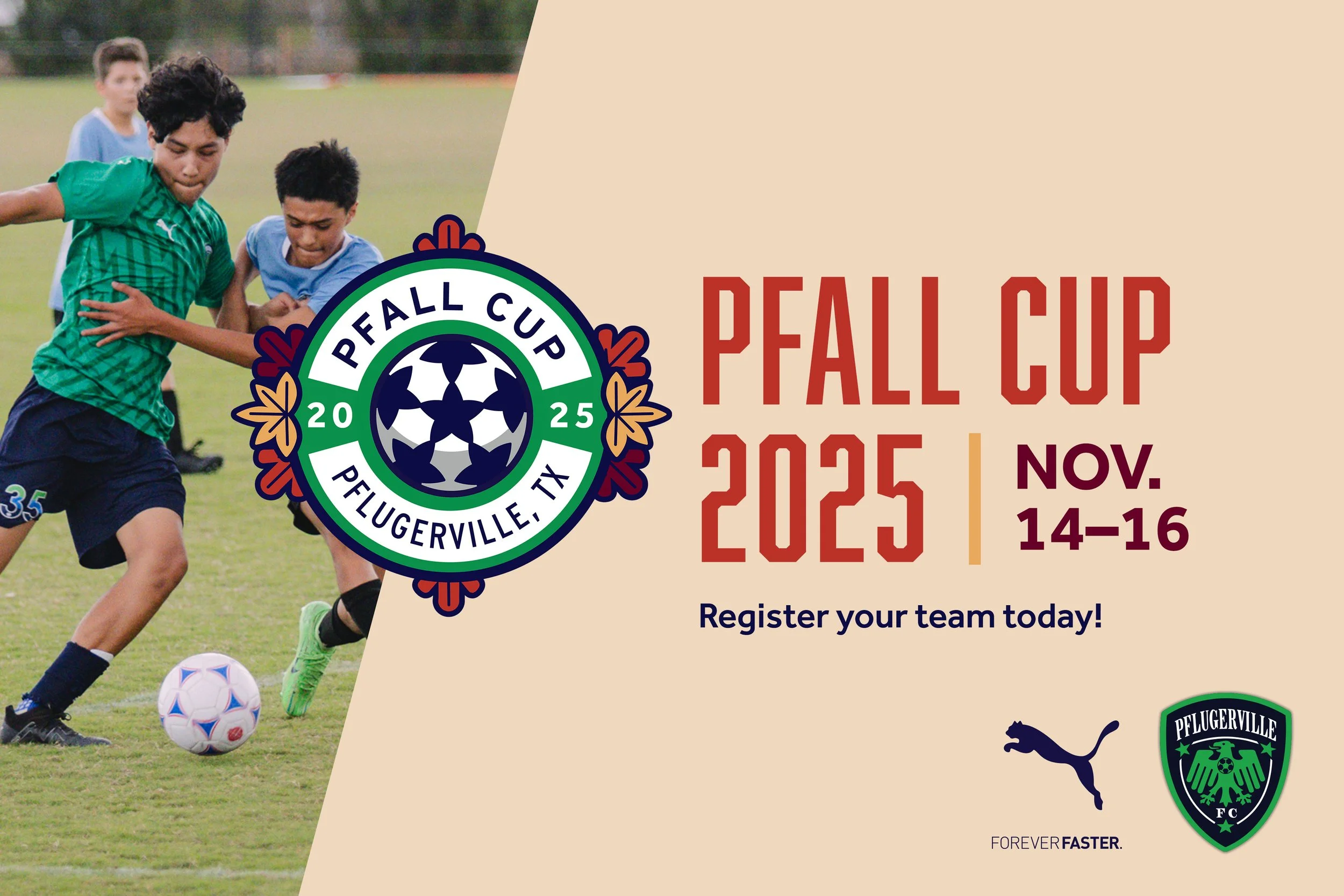 Register now to join us for the Pfall Cup 2025. Open to boys and girls teams from U6–U19, at all competitive levels: Recreational, Academy and Select.
