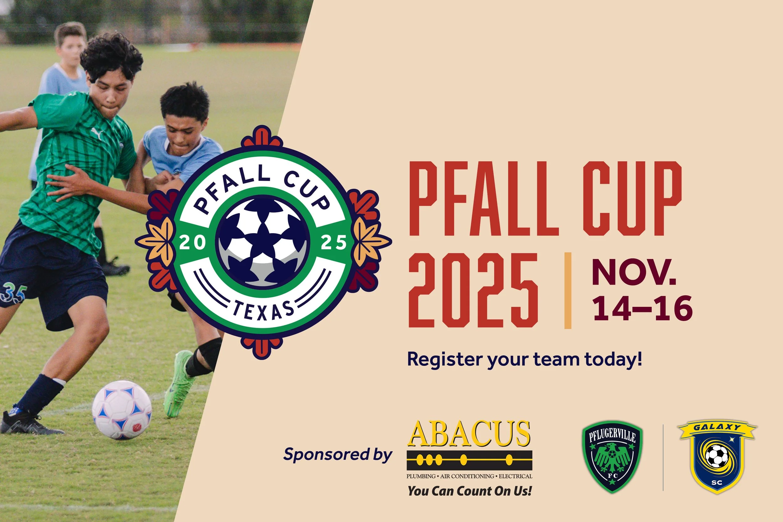 Register now to join us for the Pfall Cup 2025. Open to boys and girls teams from U6–U19, at all competitive levels: Recreational, Academy and Select.