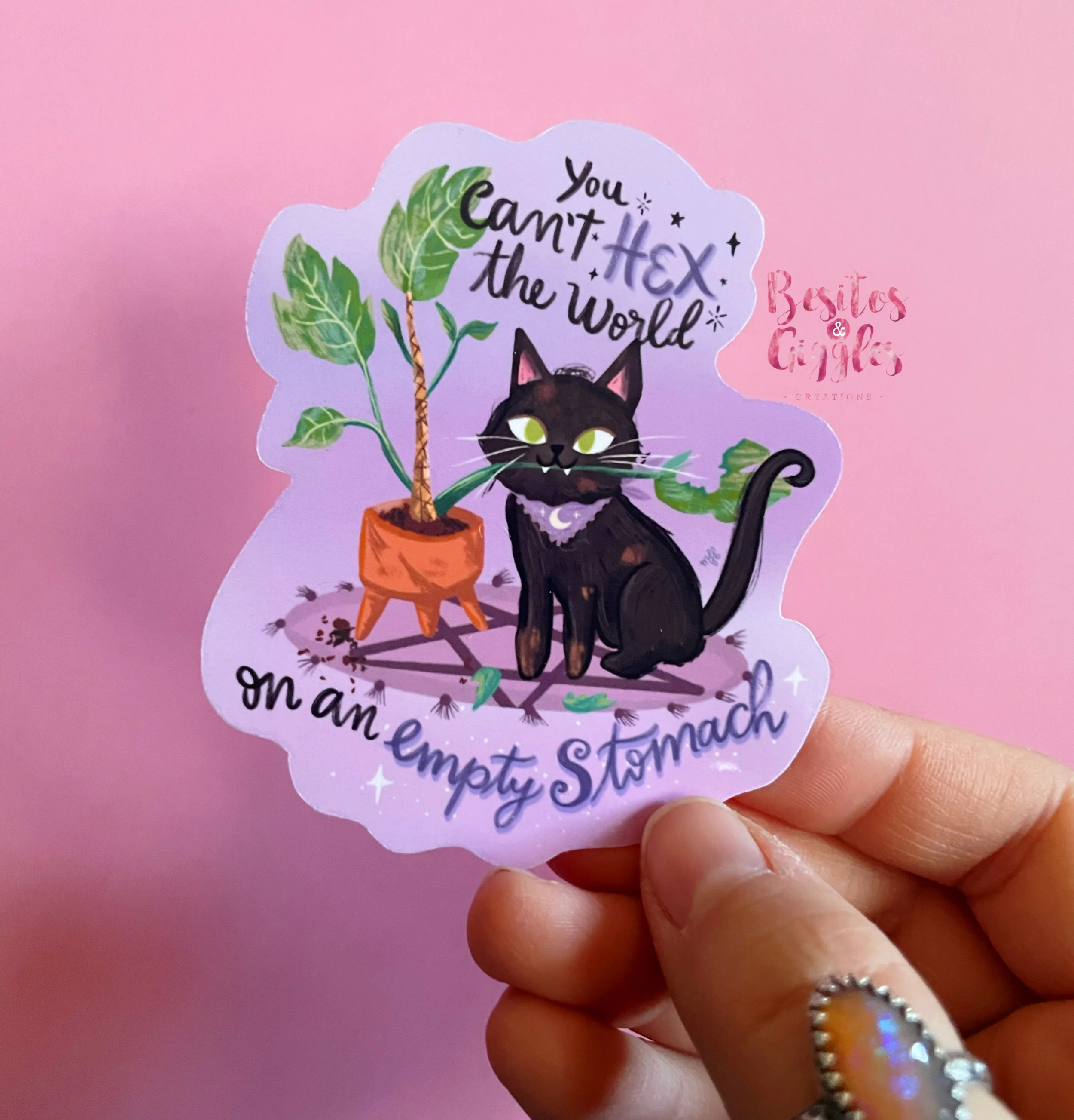 Can't Hex the world on an empty stomach kitty