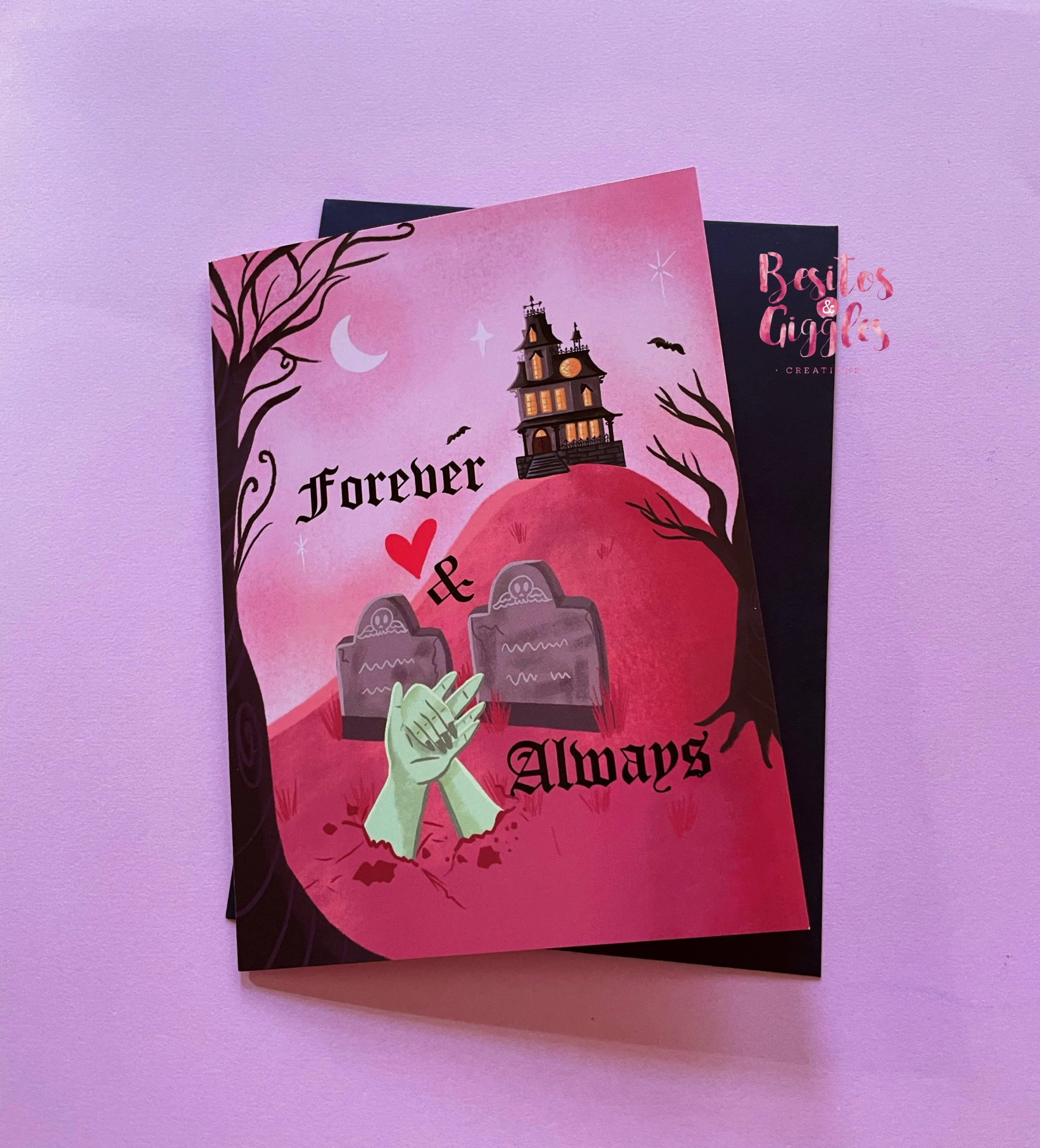 Forever & Always Haunted House Greeting Card