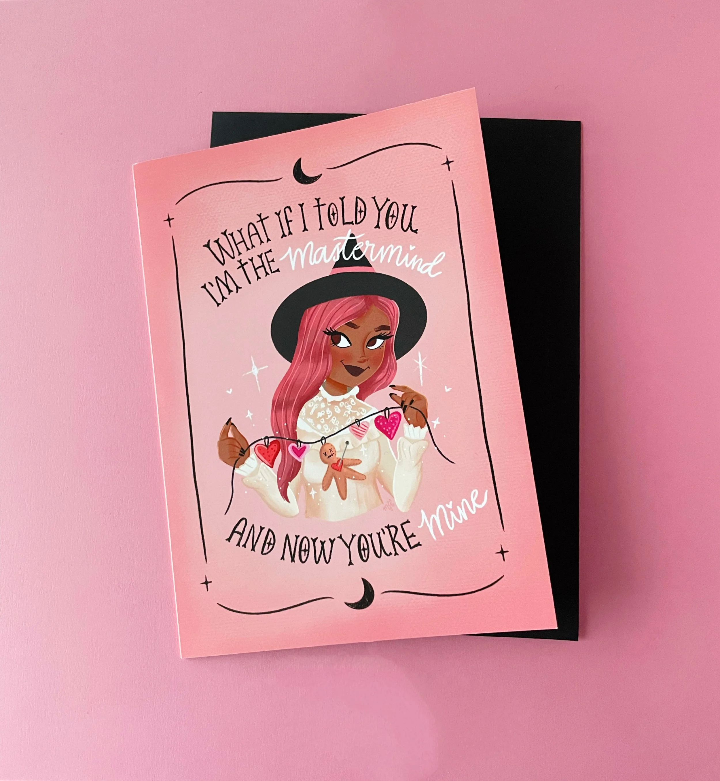 Mastermind Love Witch Dark complexion Greeting Card