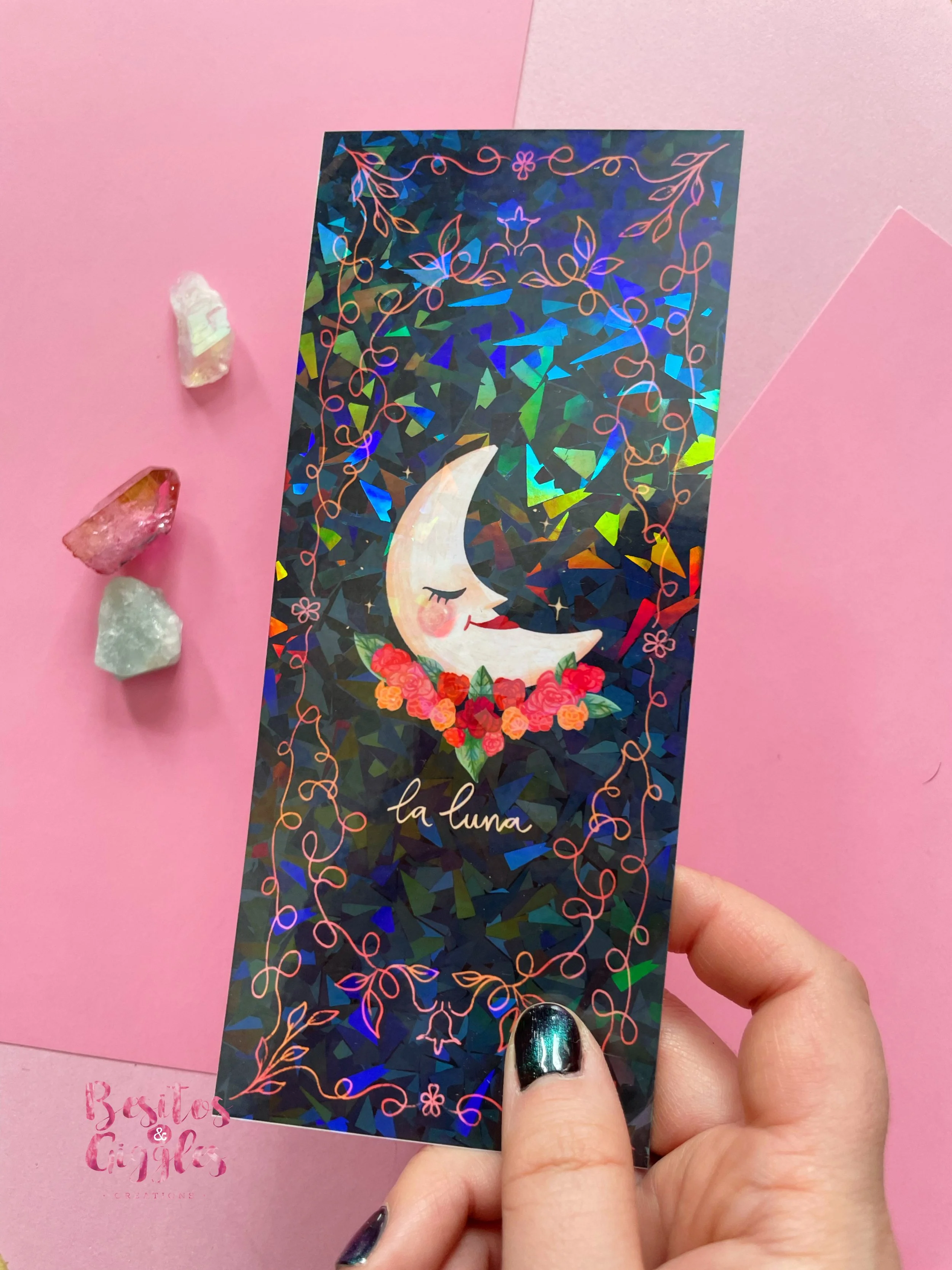 La Luna Holographic bookmark