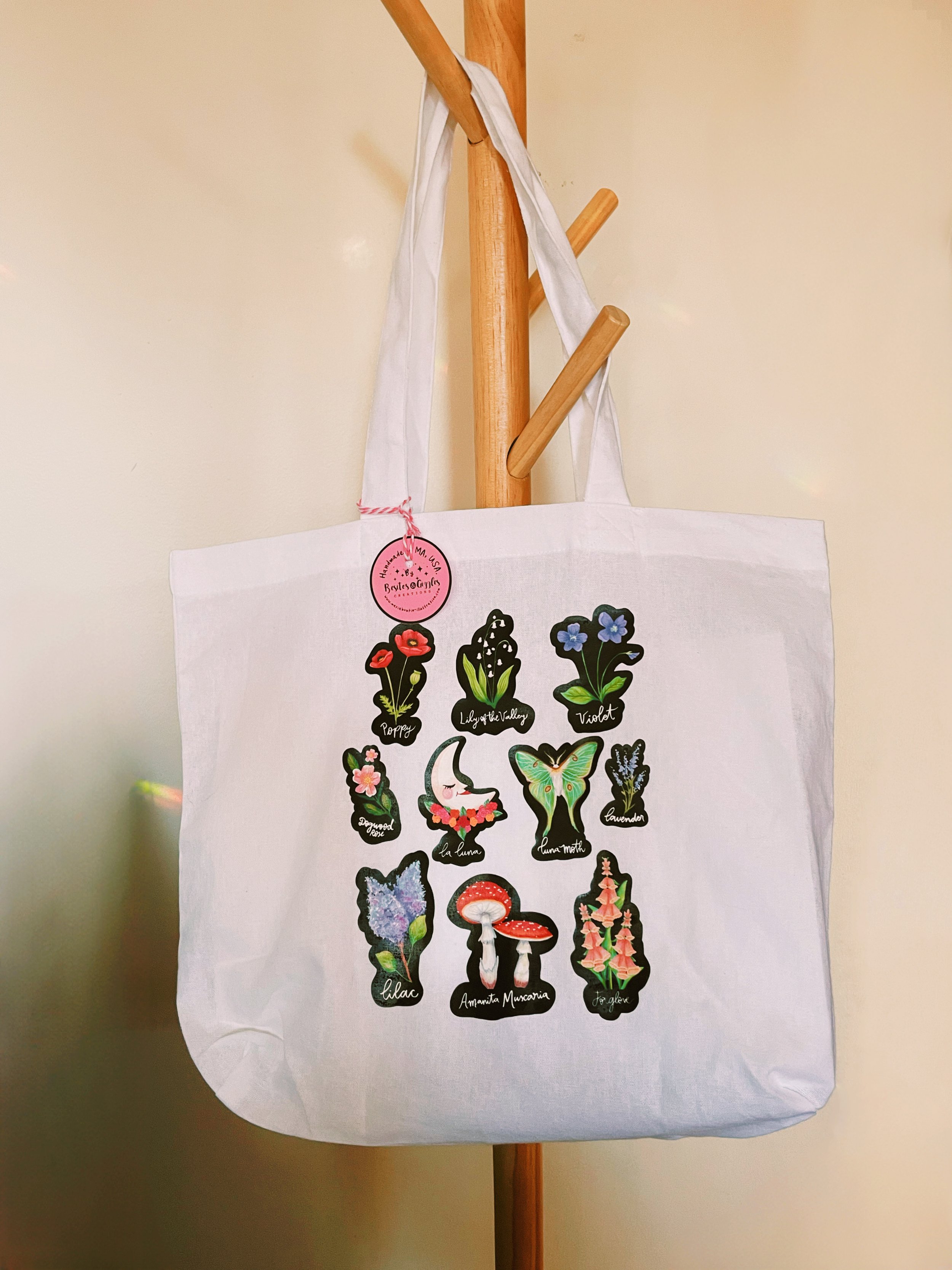 White Materia Botanica Market Bag