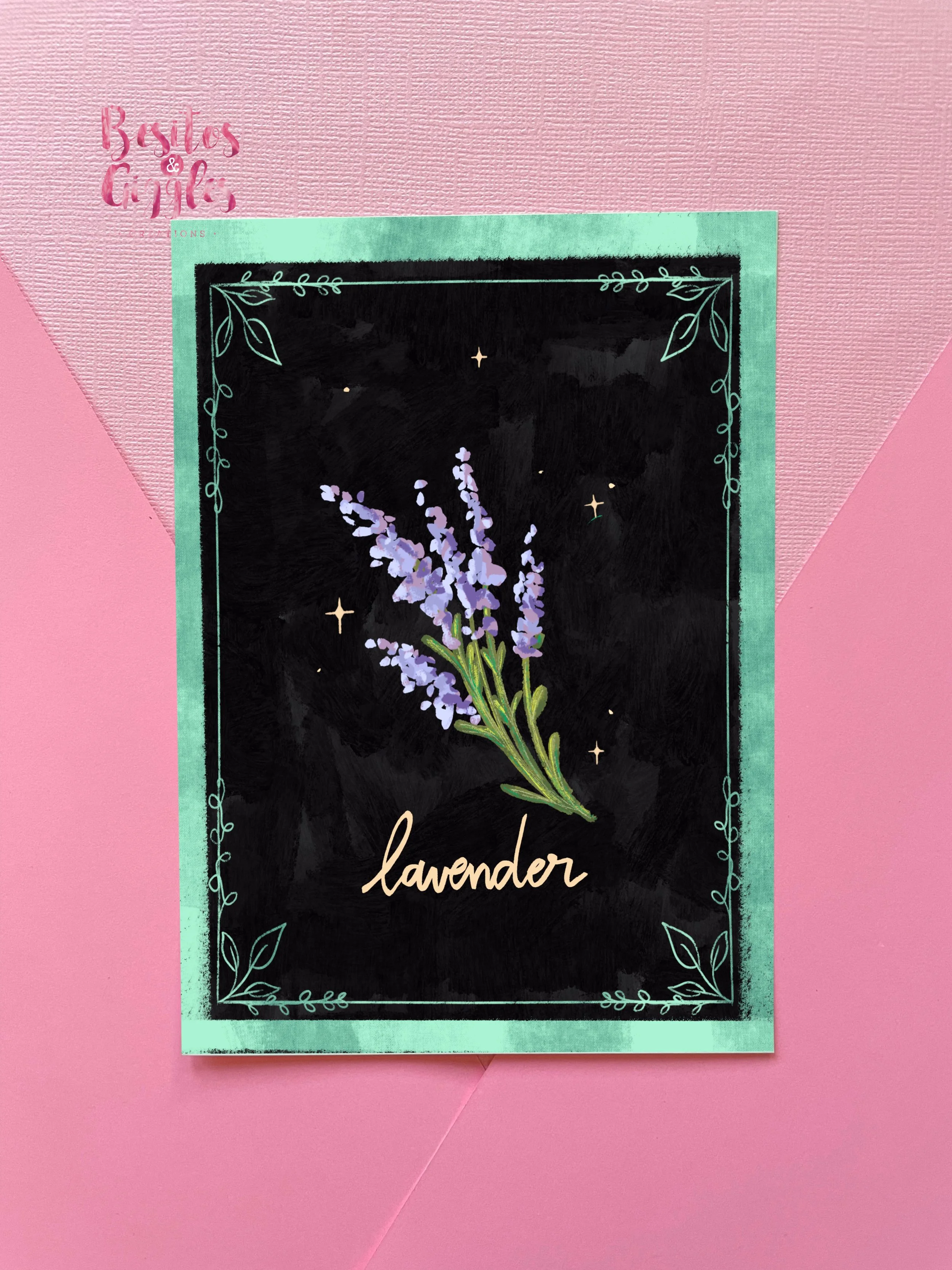 Lavender floral Print