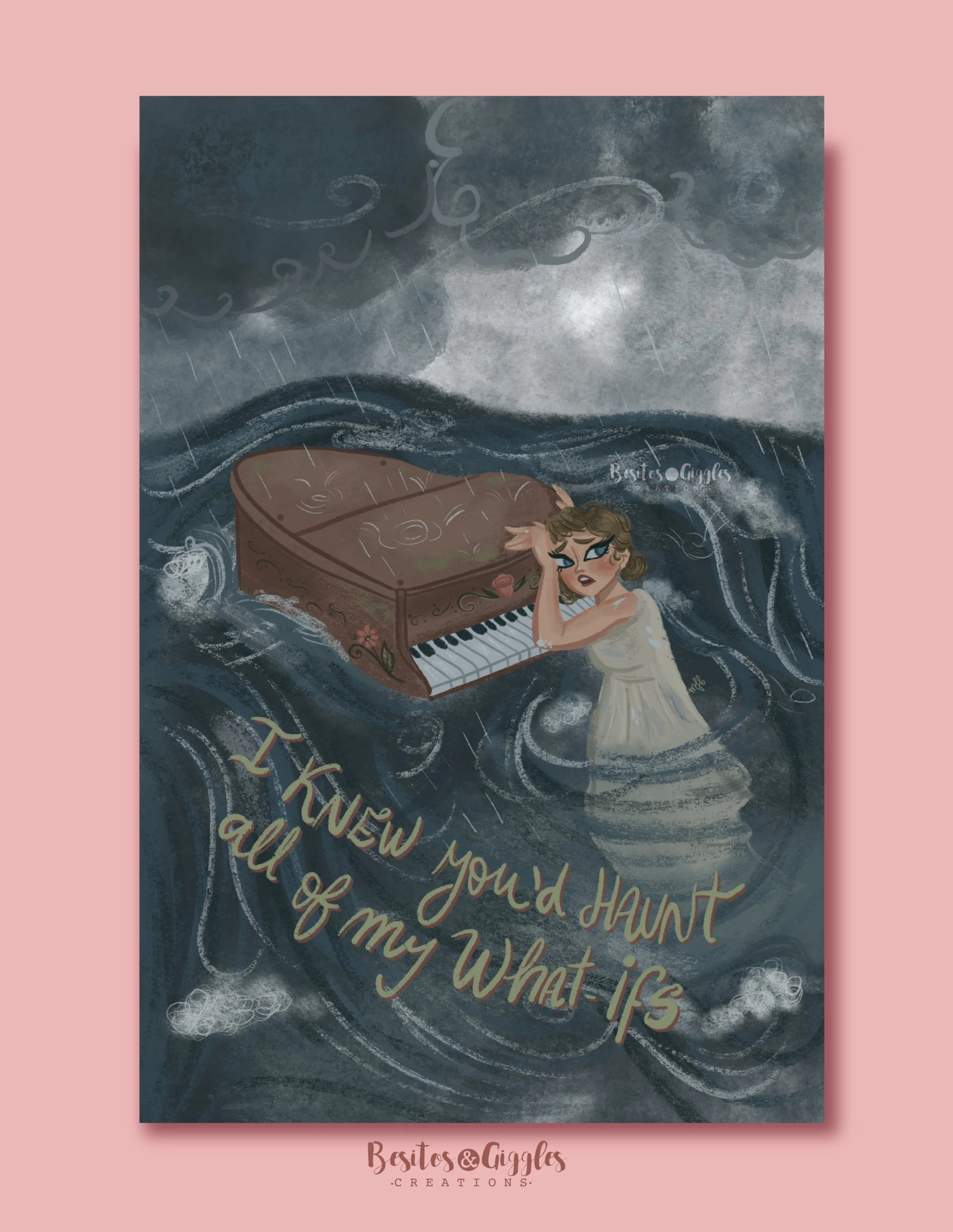 Taylor Swift Cardigan sea print