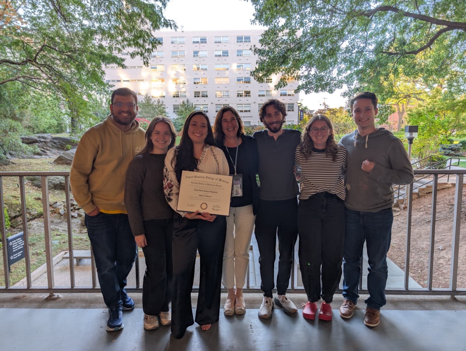 Tania passes her qual to earn her masters!