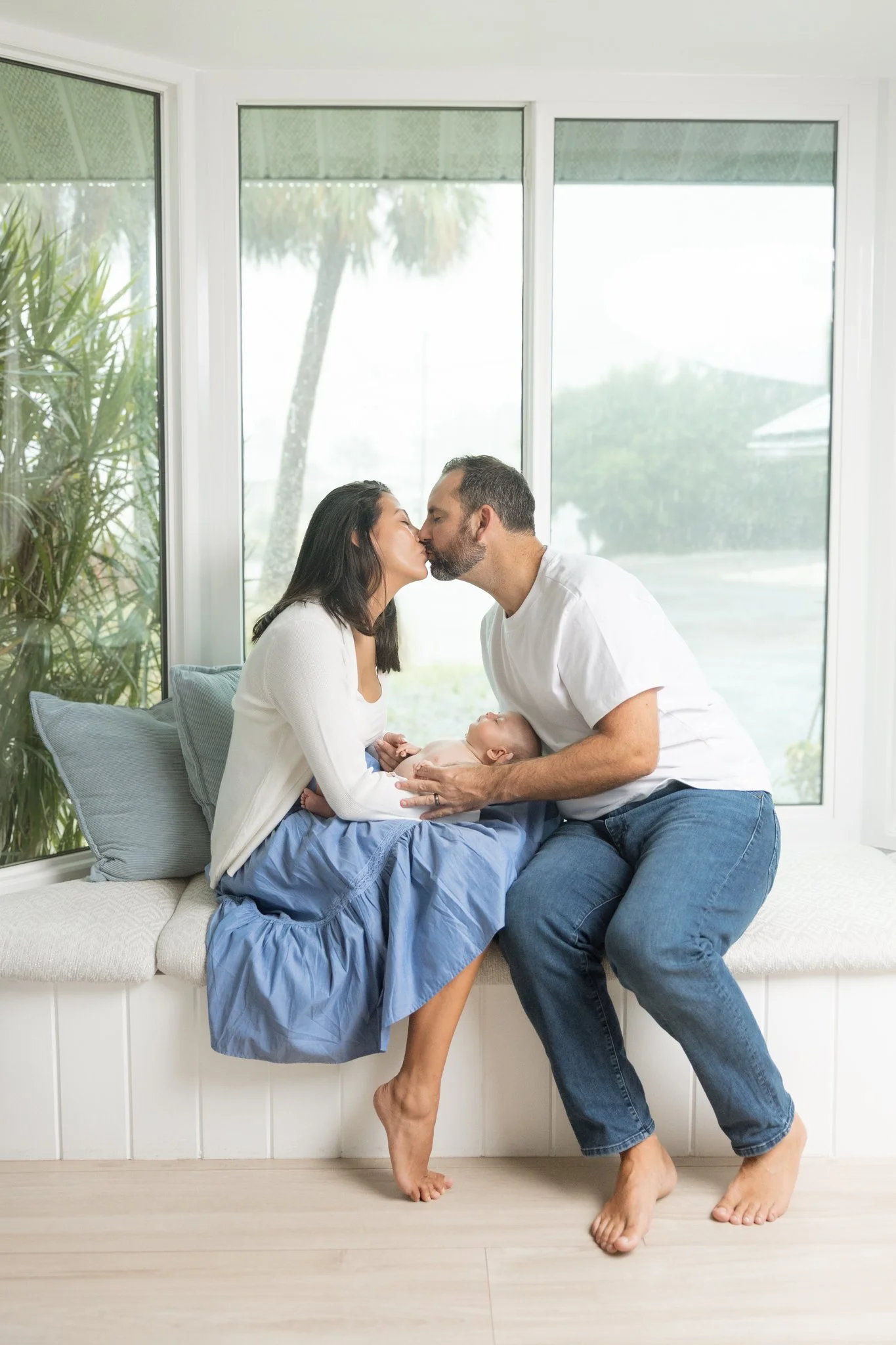 A Rainy Day Newborn Session at Home | Apollo Beach Newborn Photographer