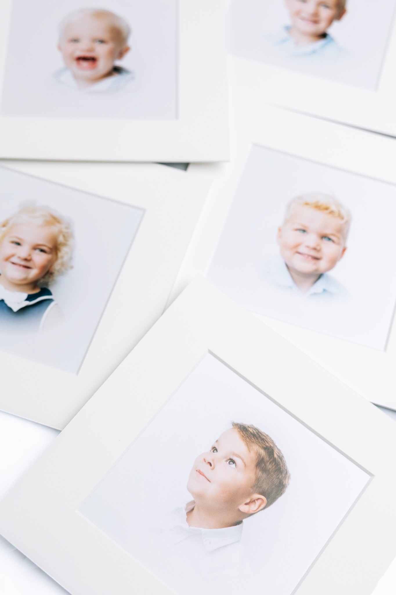 Matted prints of heirloom portraits in Tampa, FL.