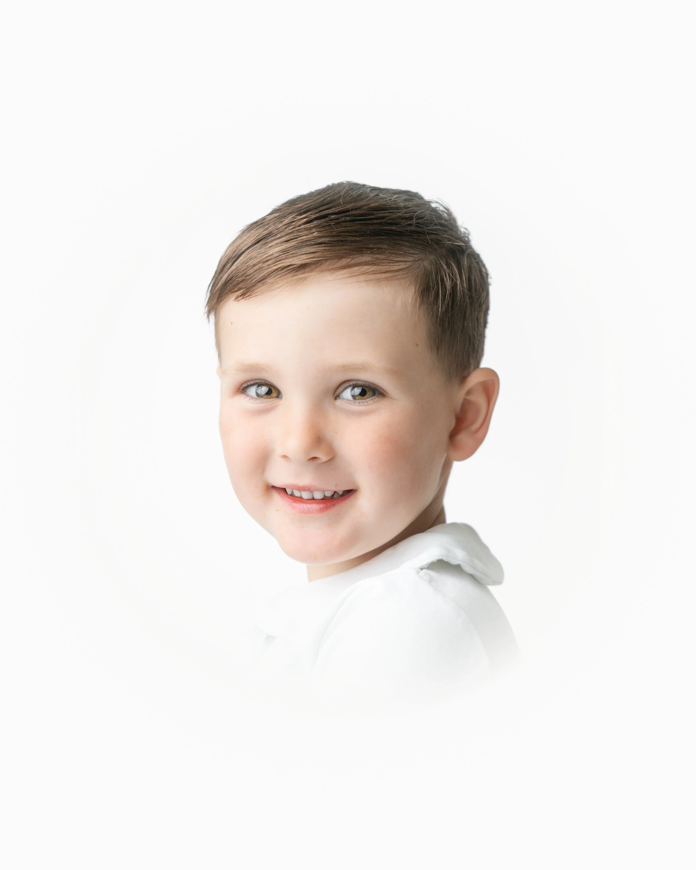 Traditional heirloom portrait of a young boy in Tampa, FL.
