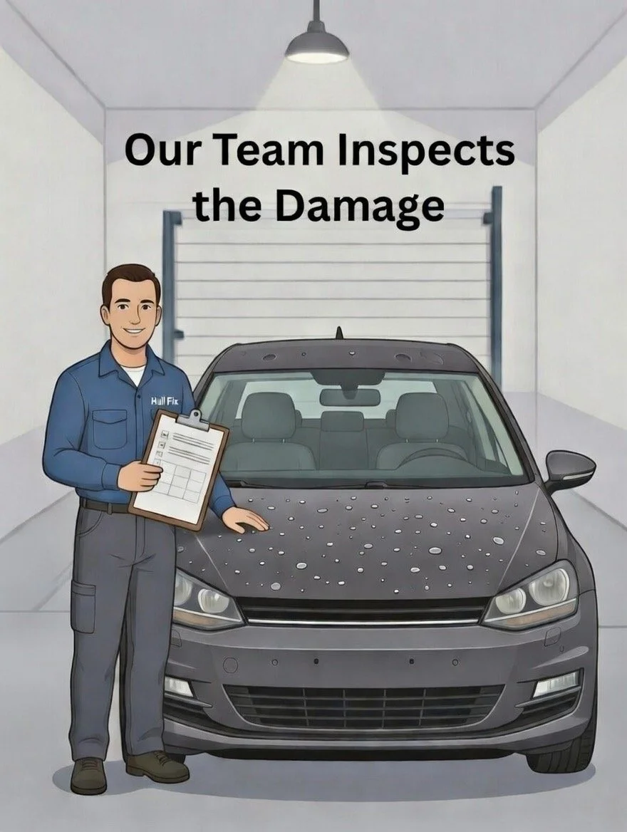 3. Our Team Inspects the Damage