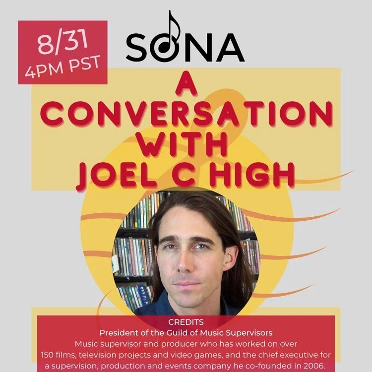 The final Sync Month event is upon us! We&rsquo;re so excited to end the month with a bang with the President of the @guildofmusicsupervisors  Joel C High &mdash; Monday at 4PM PT ⚡️

Register via the link in bio 🔥🔥