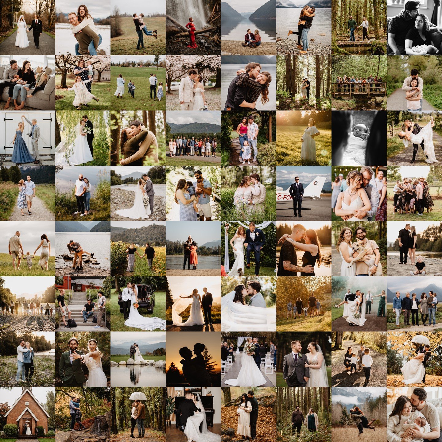 ✨ 2024! ✨ Wow what can I say? THANK YOU to all my amazing clients! I met so many new people this past year but also had many returning faces - which I love! I was able to be a part of 20 beautiful wedding days and 50 sessions (engagement, family, mat
