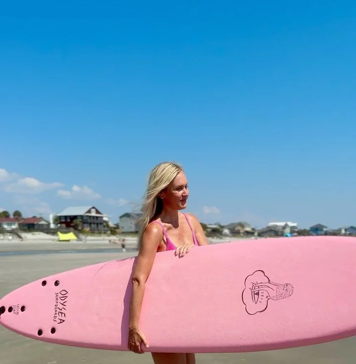 Been having way too much fun lately saying yes to new opportunities and this weekend was a good one. I have so much respect for all the surfers out there! Spent the most beautiful day at folly beach and when a friend offered up their board, I tried i