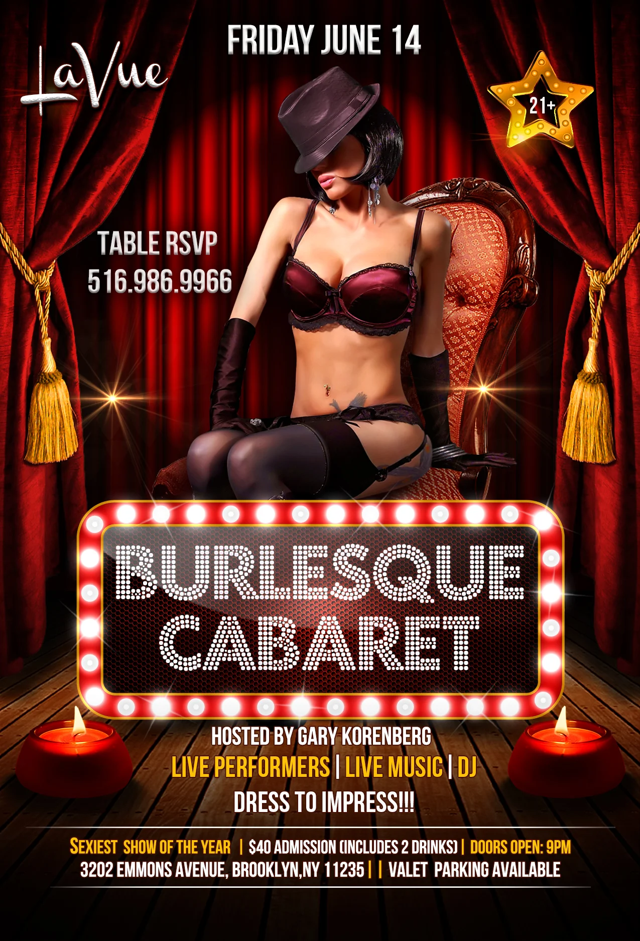 BURLESQUE SHOW @ LA VUE