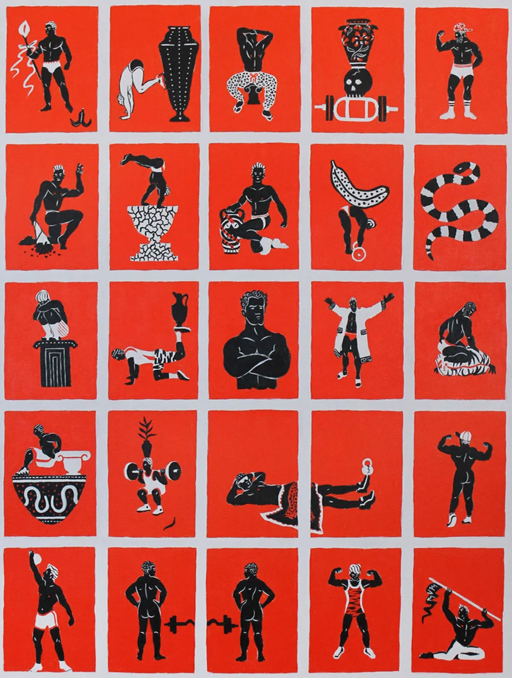 Rose Red Boyhood 2016 // Acrylic on Canvas // 30 x 40 Inches