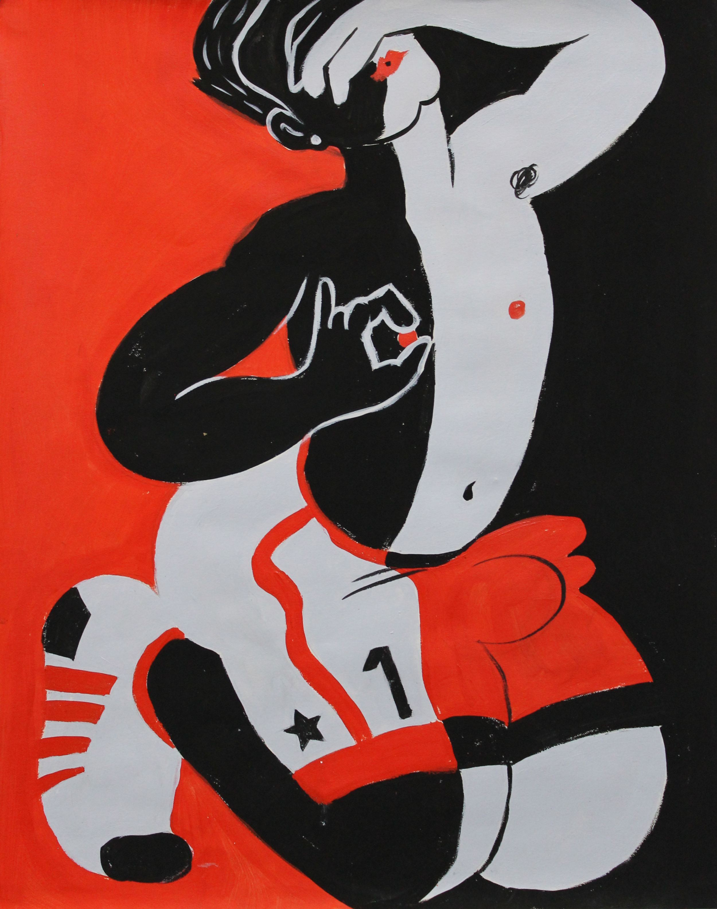 UNTITLED 2019 // Acrylic on Paper // 11 x 14 Inches