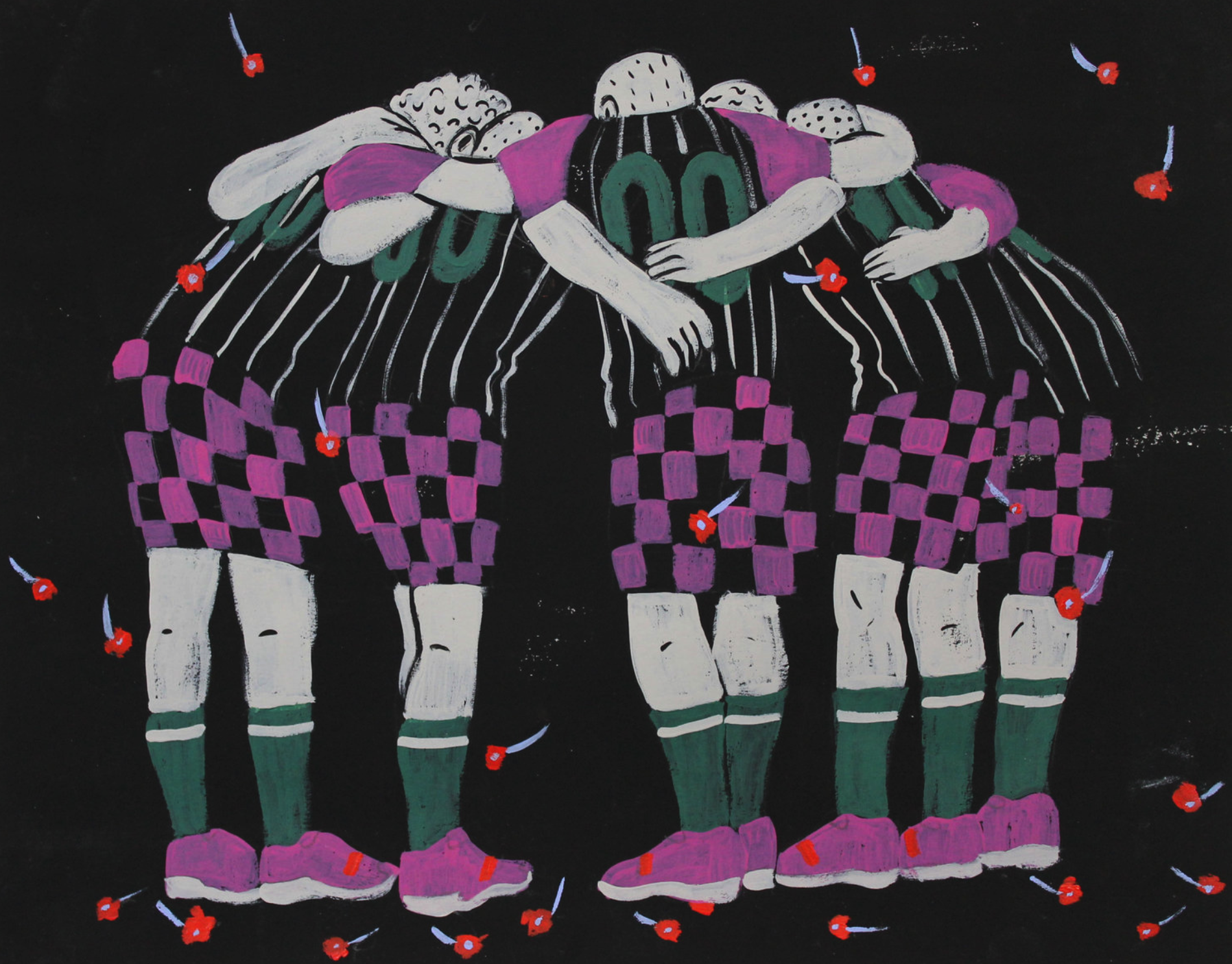 Untitled // 2018 // Acrylic on Paper // 9 x 6 Inches