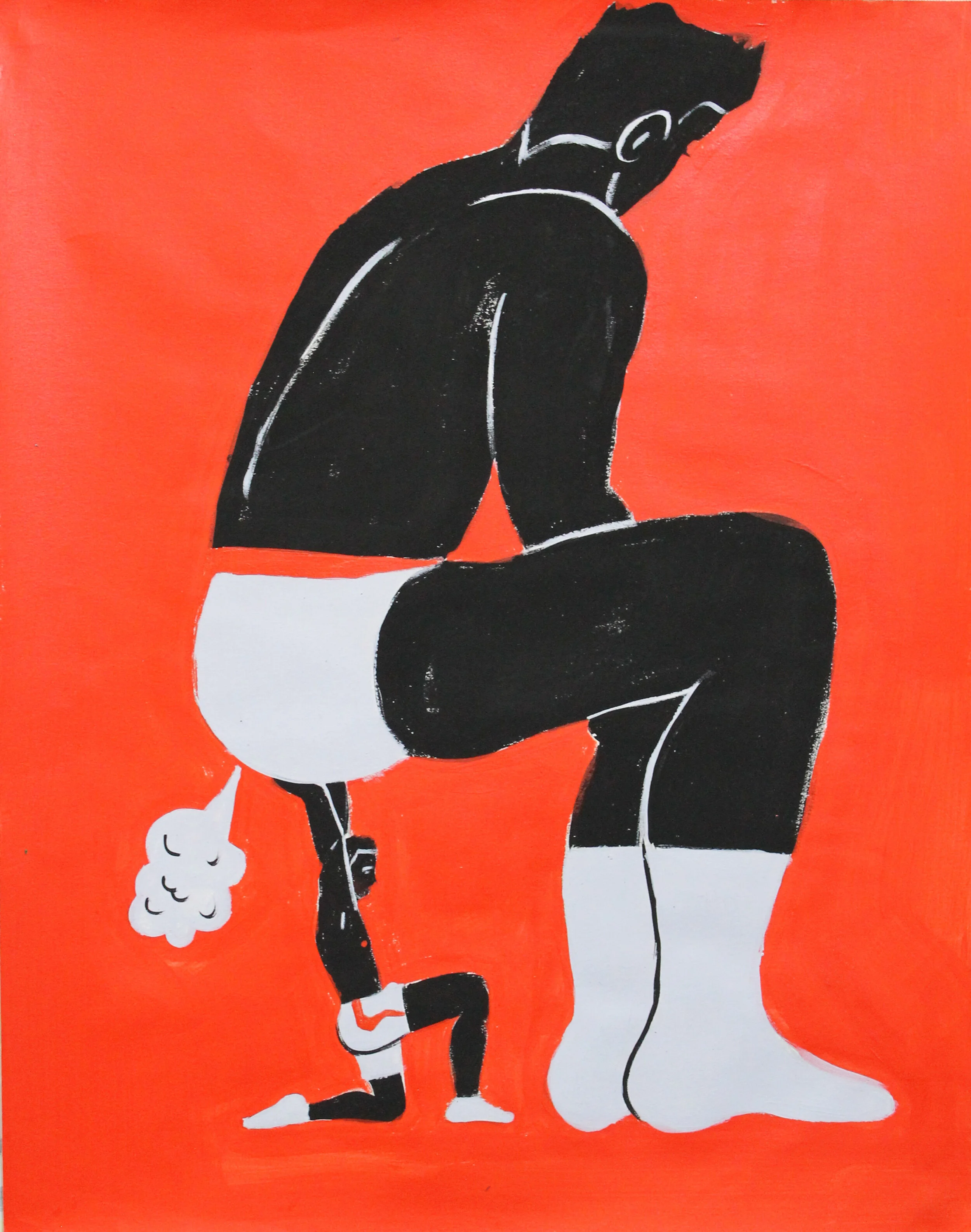 Untitled, 2019 // Acrylic on Paper // 11 x 14 Inches