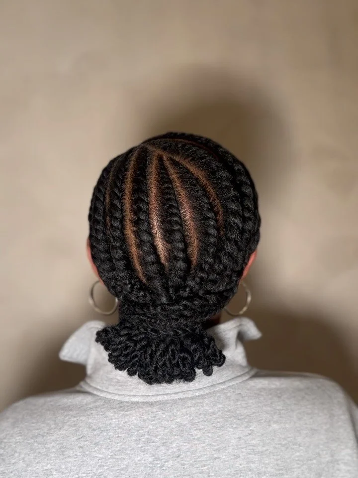 Flat twists w/ human hair extensions ✨