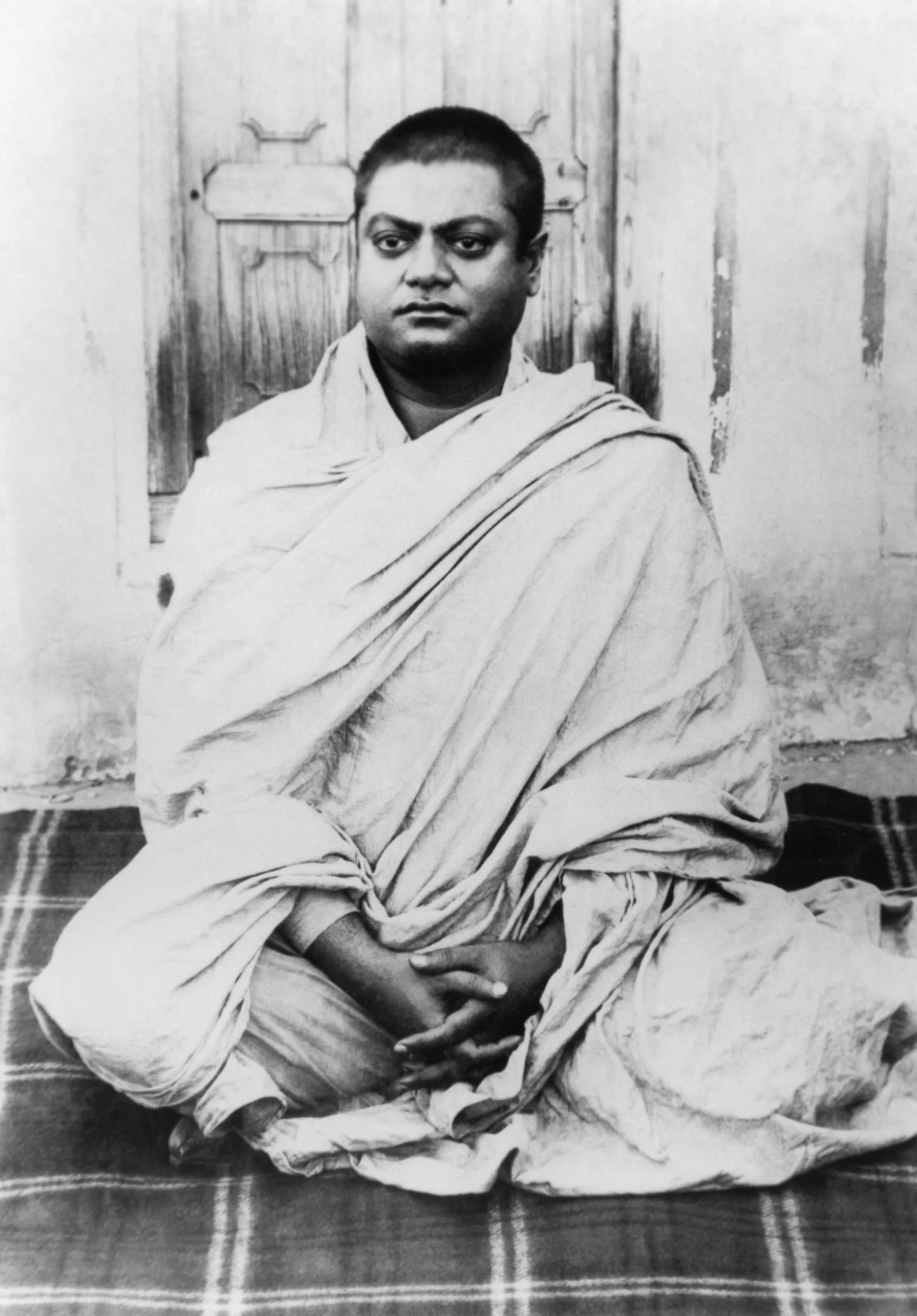 (#72) Belur Math, June 19, 1899. This and the next two (#73 and #74) photos were taken the day before Swamiji sailed for the West along with Swami Turiyananda.