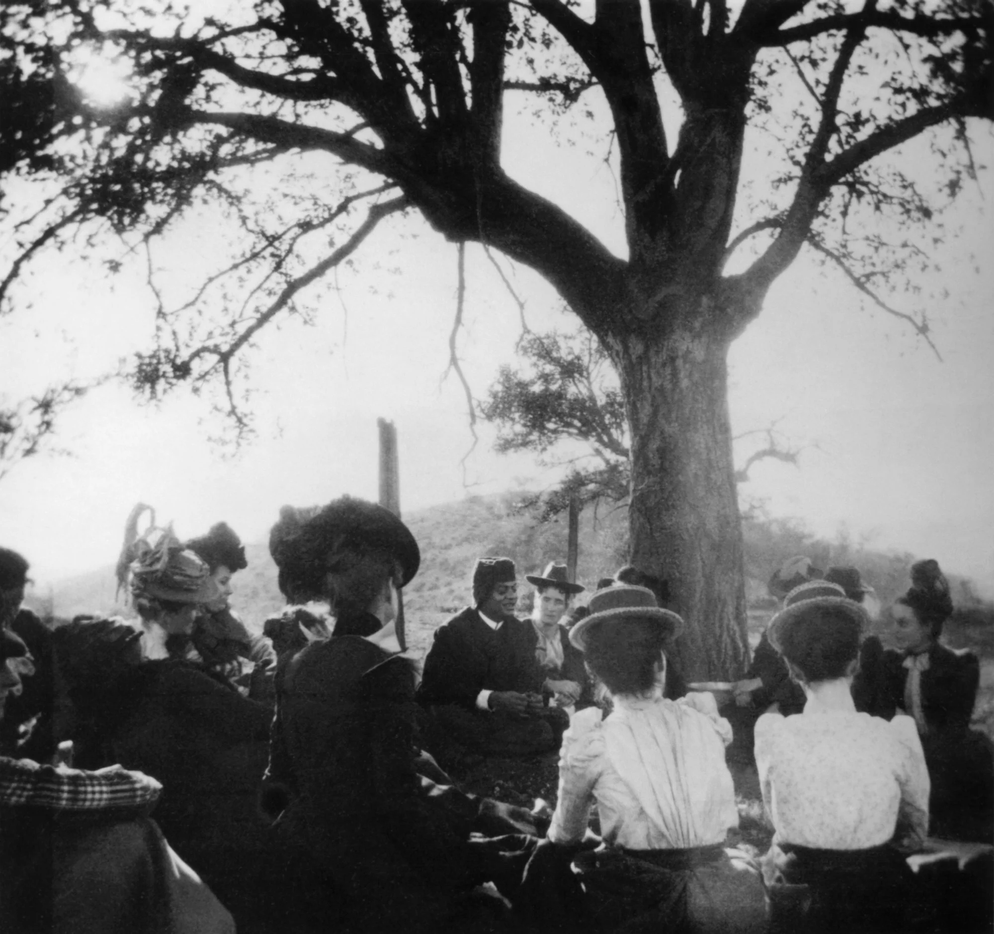 (#84) South Pasadena, California. January 1900. Picnic atop a hill now known as “Monterey Hill,”