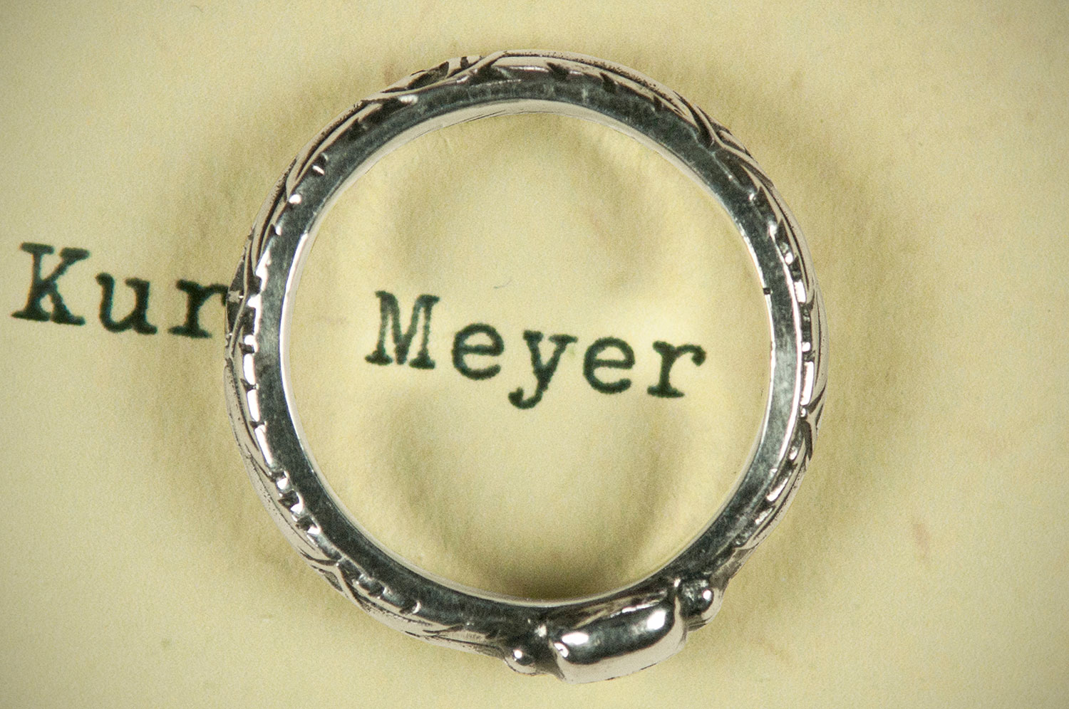 Panzer Meyer SS Honor Ring