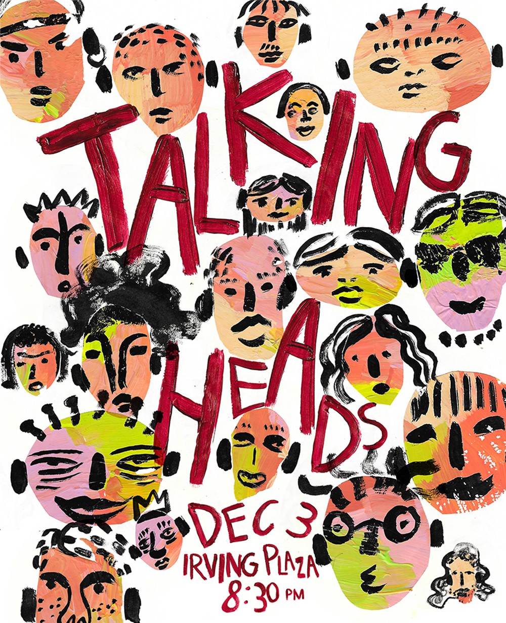 Talking Heads Gig Poster