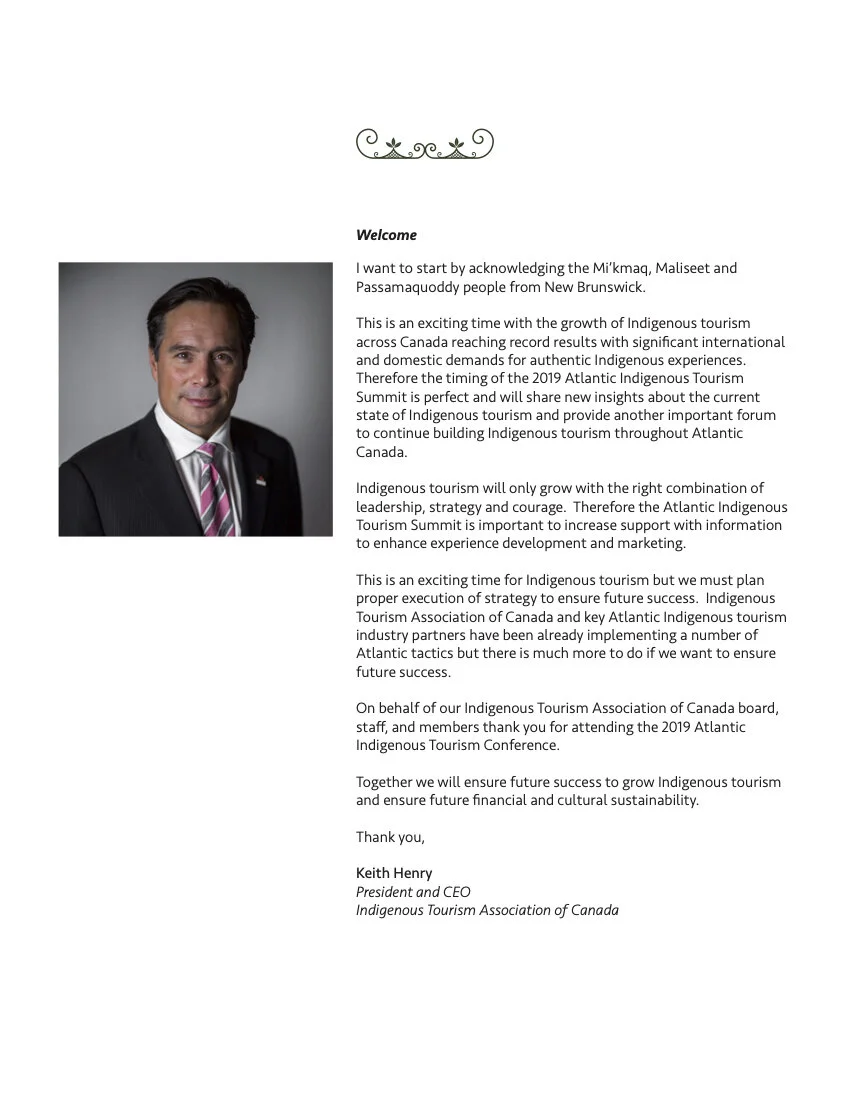 Welcome message from the President and CEO of ITAC, Keith Henry