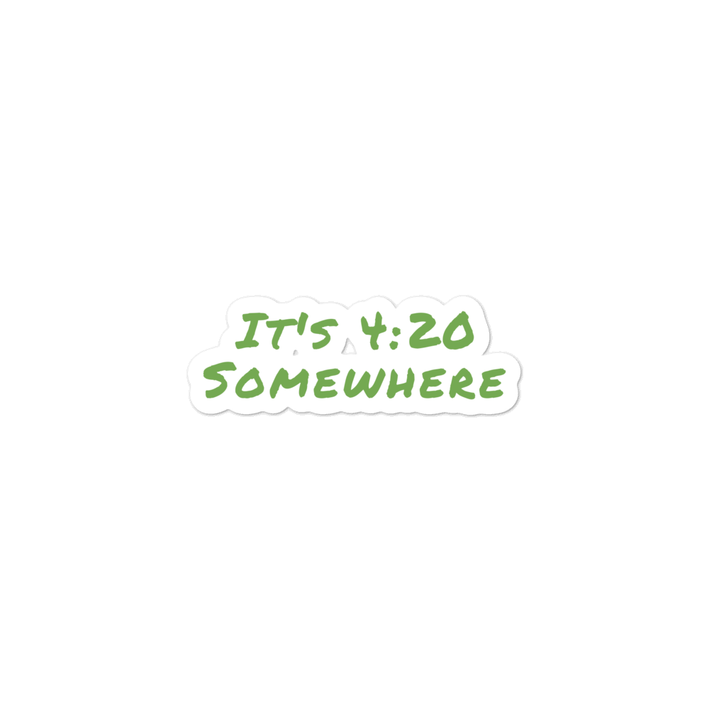 4:20 somewhere sticker