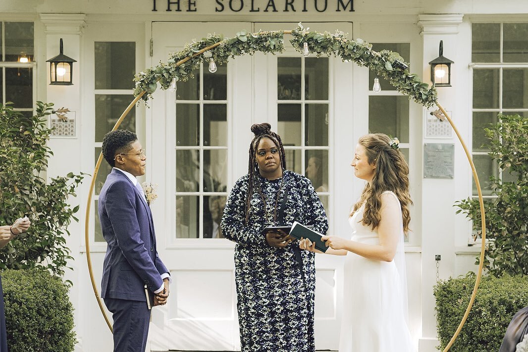 💍Mia &amp; Shay, it was an honor to marry you. Not too long ago, you gave me your copy of one of my favorite books, and asked me to be your officiant. And I said yes! Thank you for proving that love can, indeed, swing wide the gates [Baldwin]. Thank