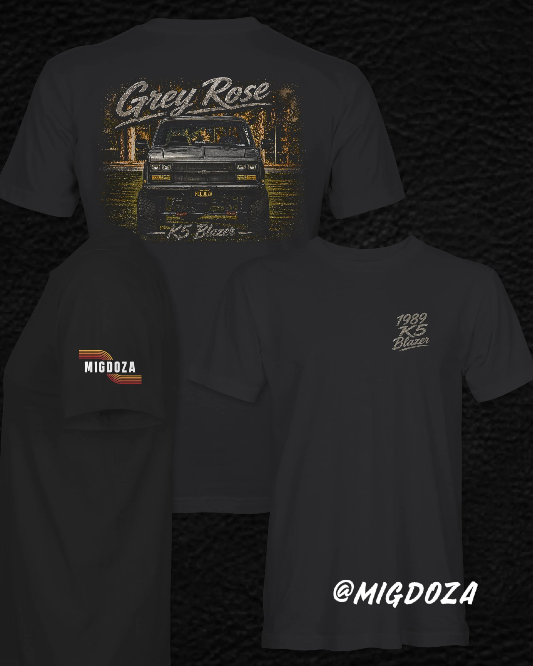 Grey Rose T-Shirt