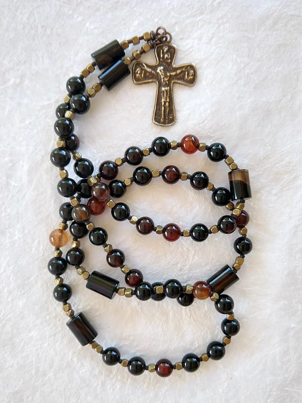 Natural Carnelian 50 Bead Handmade Prayer Rope Rosary — Still