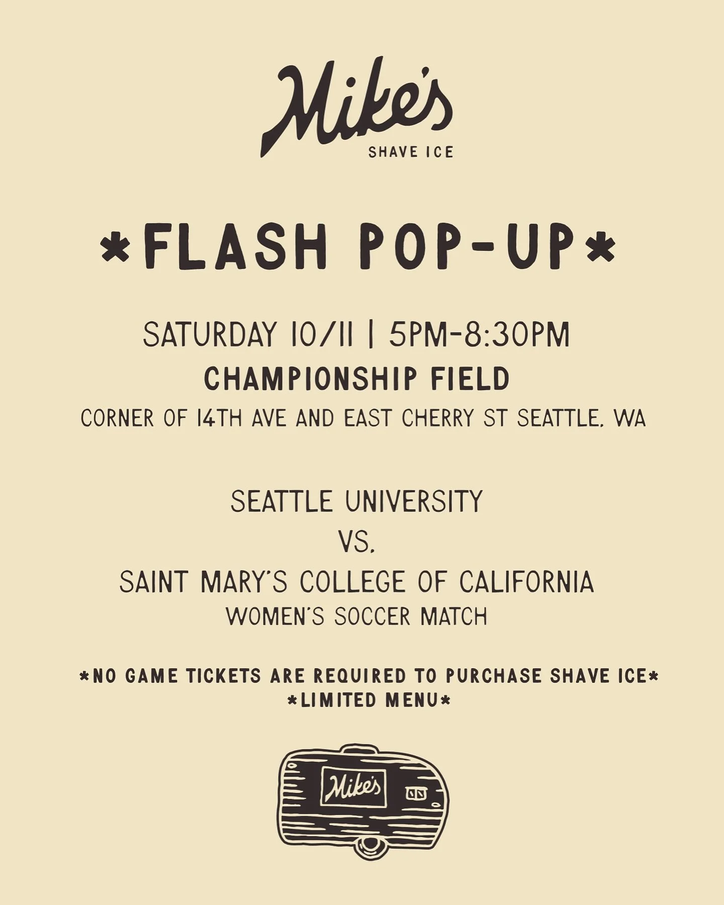 Join us tmrw night for a flash pop-up!