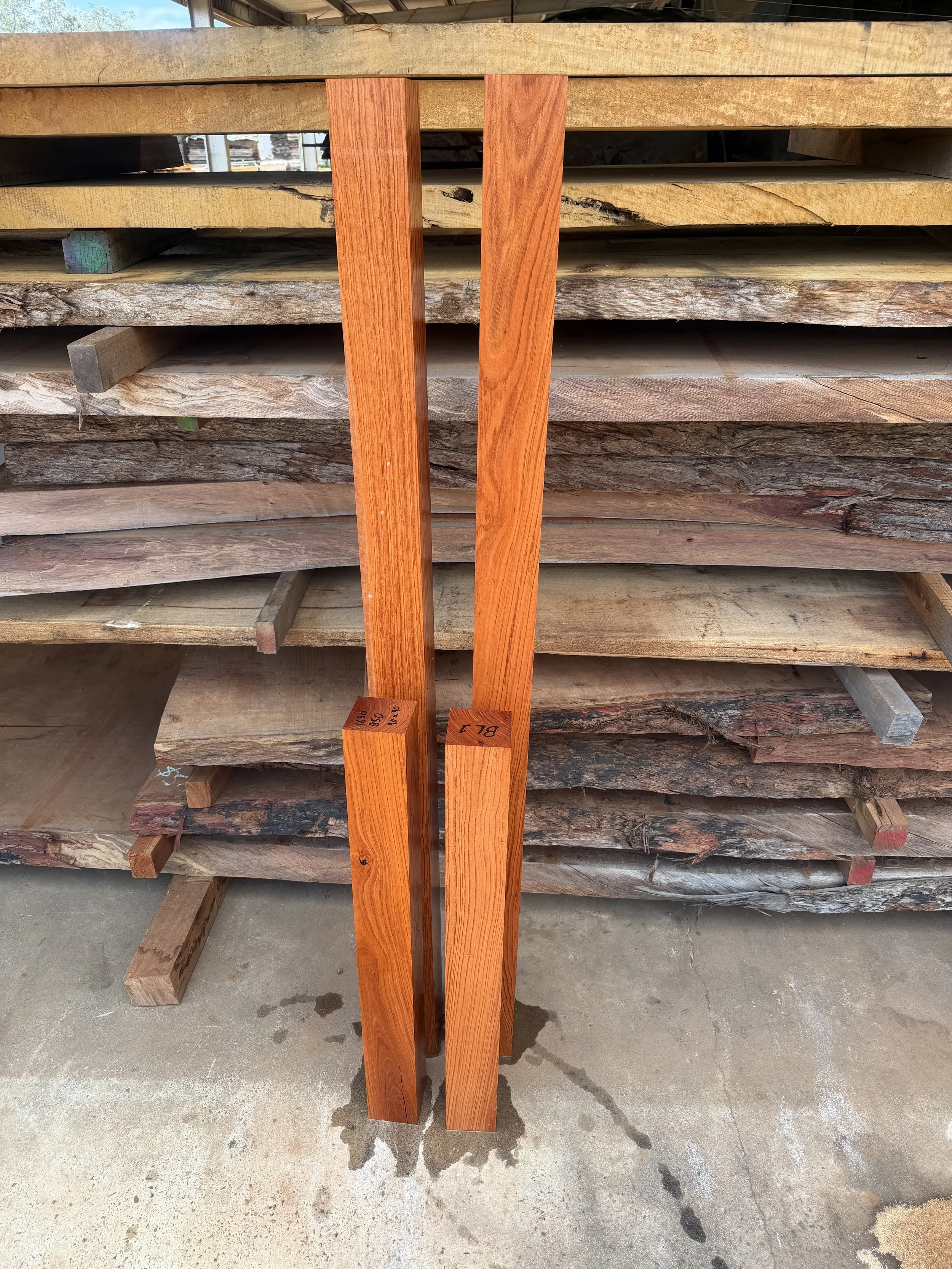 BL 1 Bed Legs King Jarrah