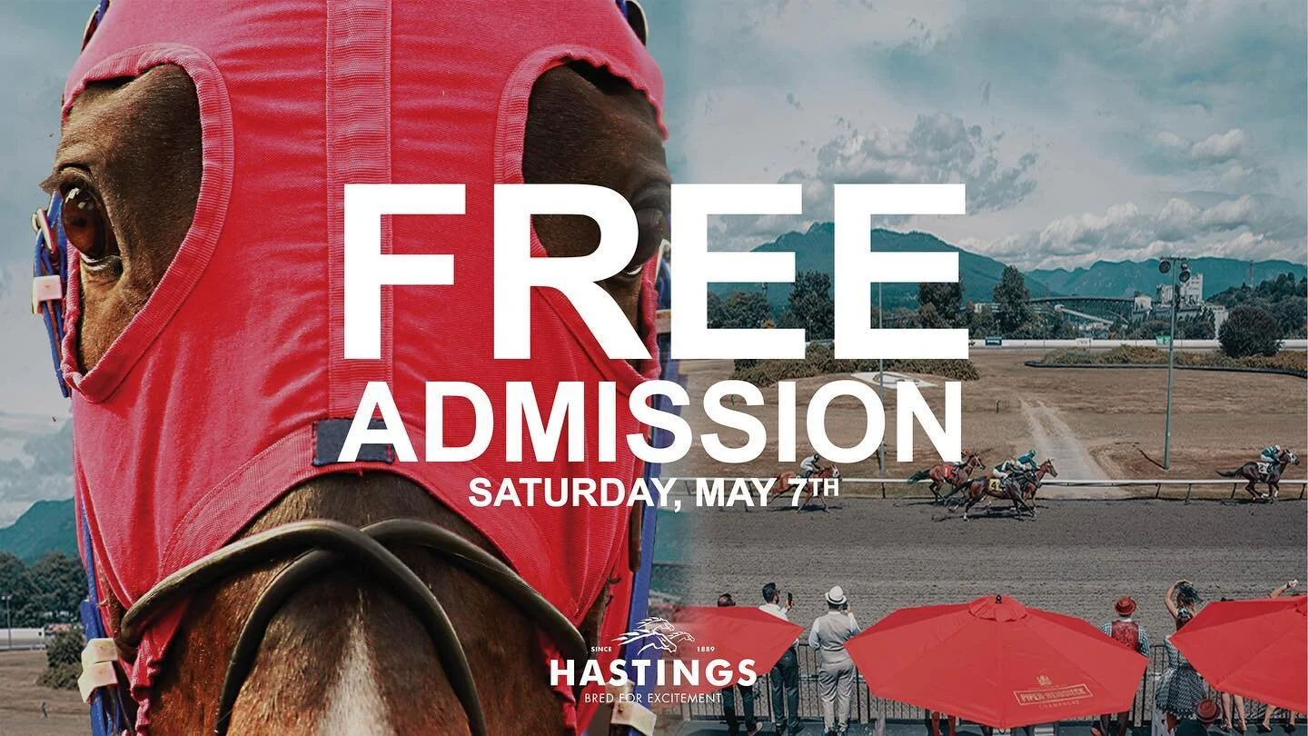 Vancouvers!! Looking for something fun?
FREE ADMISSION, All ages are welcomed🥳
.
📍May 7, 2022 (Post time 2PM)
📍Hastings Racecourse (PNE area)