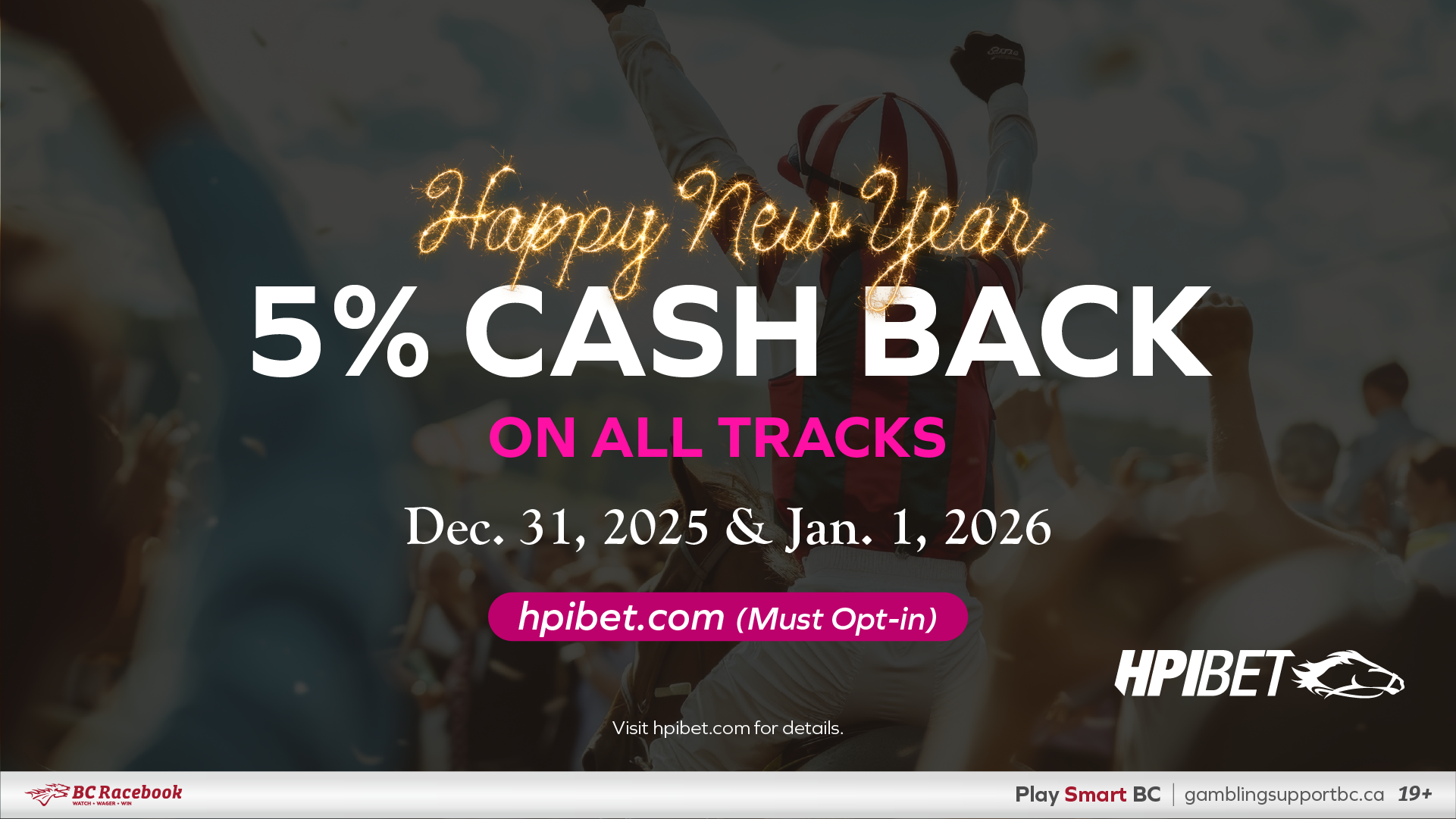 New Year's Fan Appreciation - 5% Cash Back on All Tracks