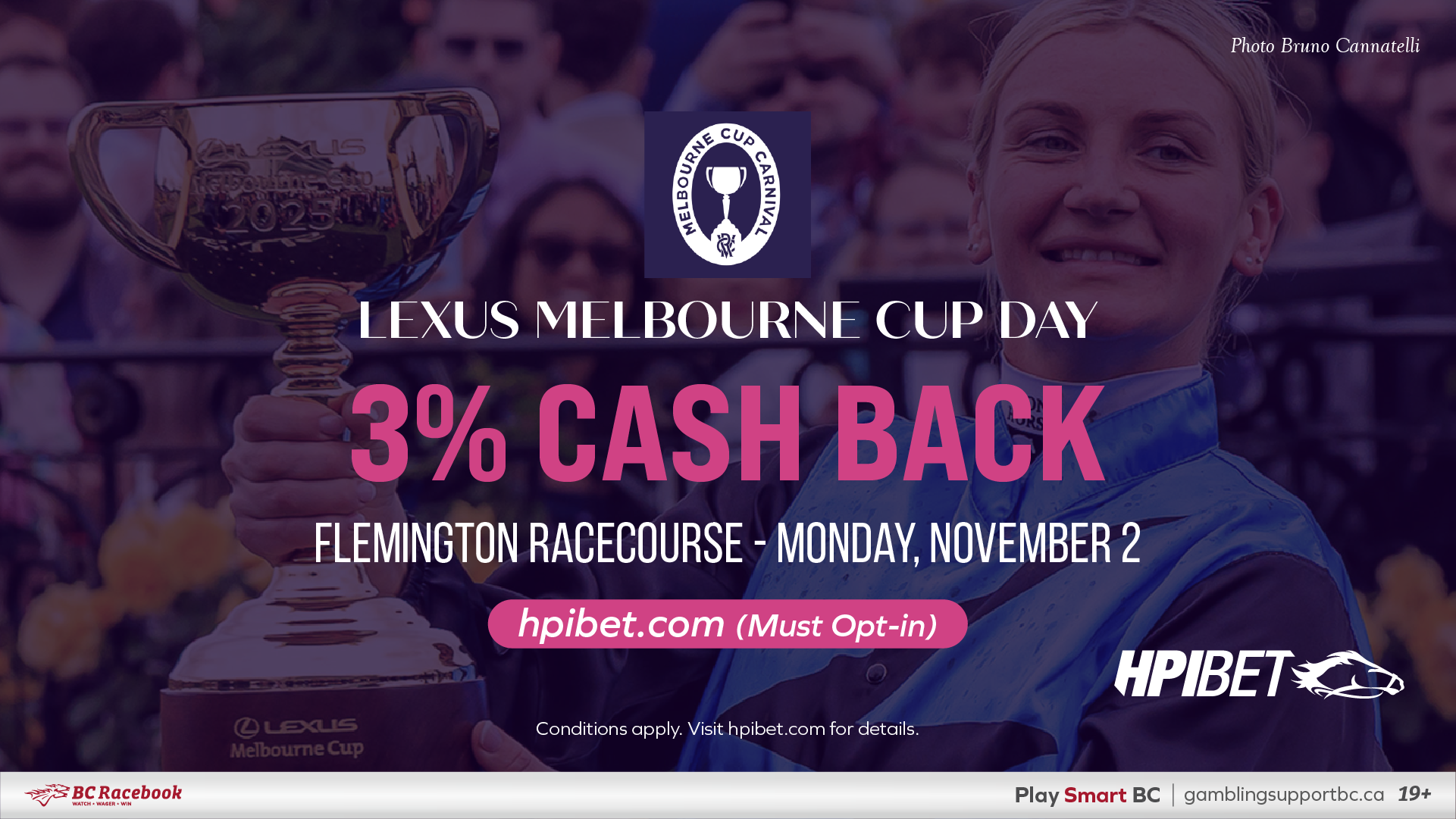 [3% Cash Back] Melbourne Cup - November 2