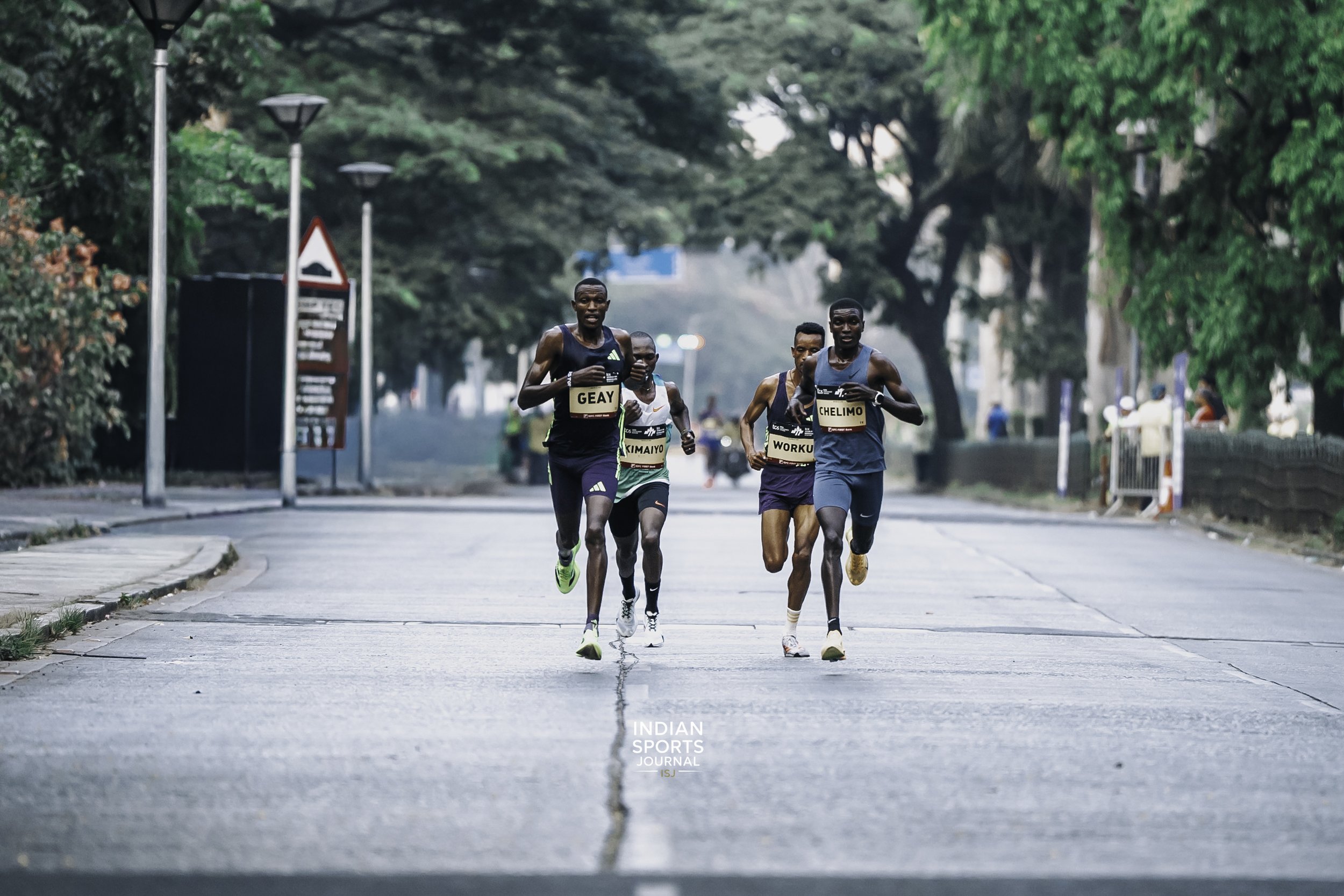 The chase: Geay, Simaiyo, Worku, Chelimo.