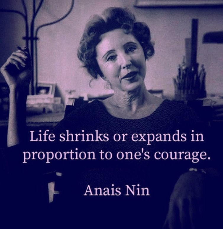 Bucketloads of courage for everyone.

#quotes #courage #anaisnin #badcaseofthemondays