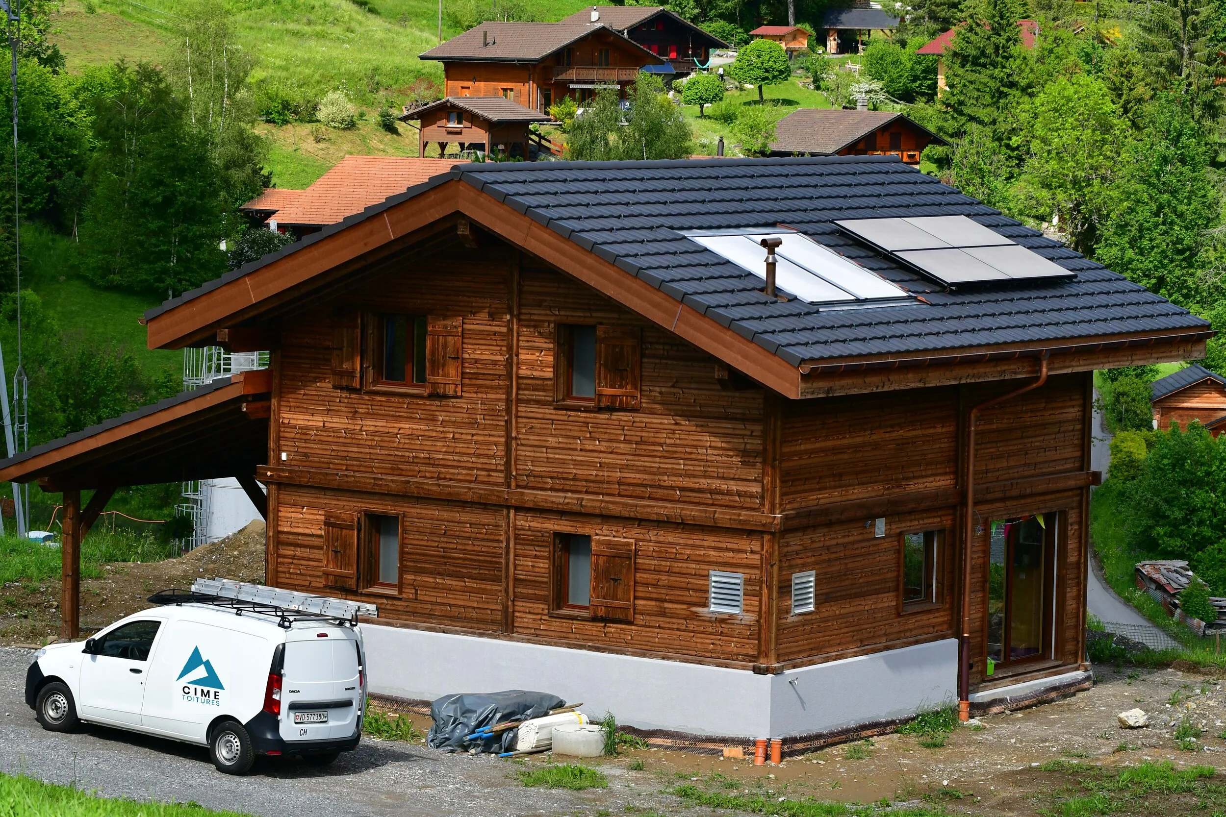 nouveau toit chalet