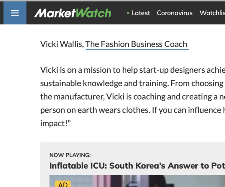  Vicki was recognised for her work in sustainability and was quoted in Market Watch. 