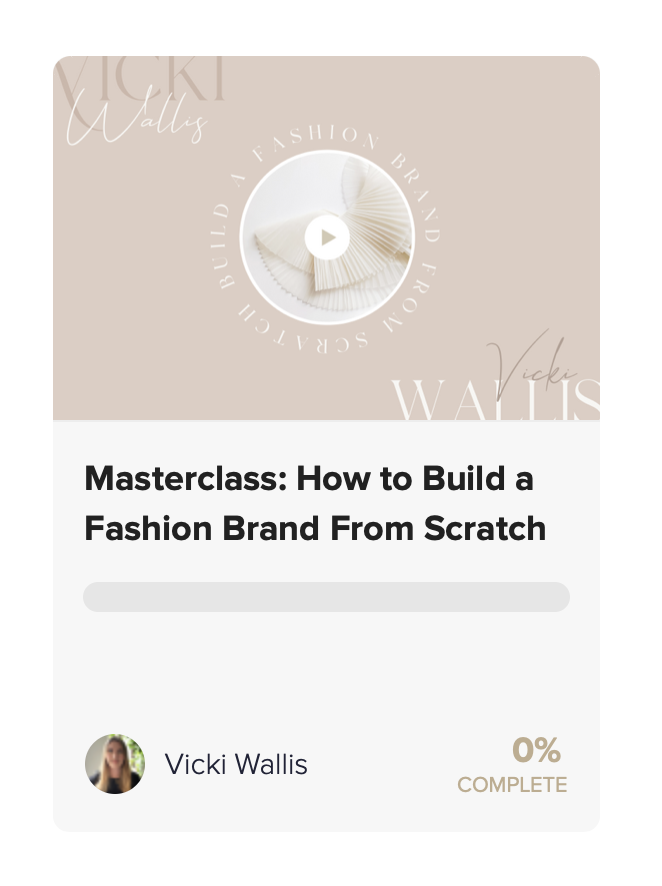  Vicki was approached by The Female Hustlers  (an account with over 4 million followers) to collaborate with them on The Masterclass Membership - a curated selection of classes from Female Entrepreneurs. 
