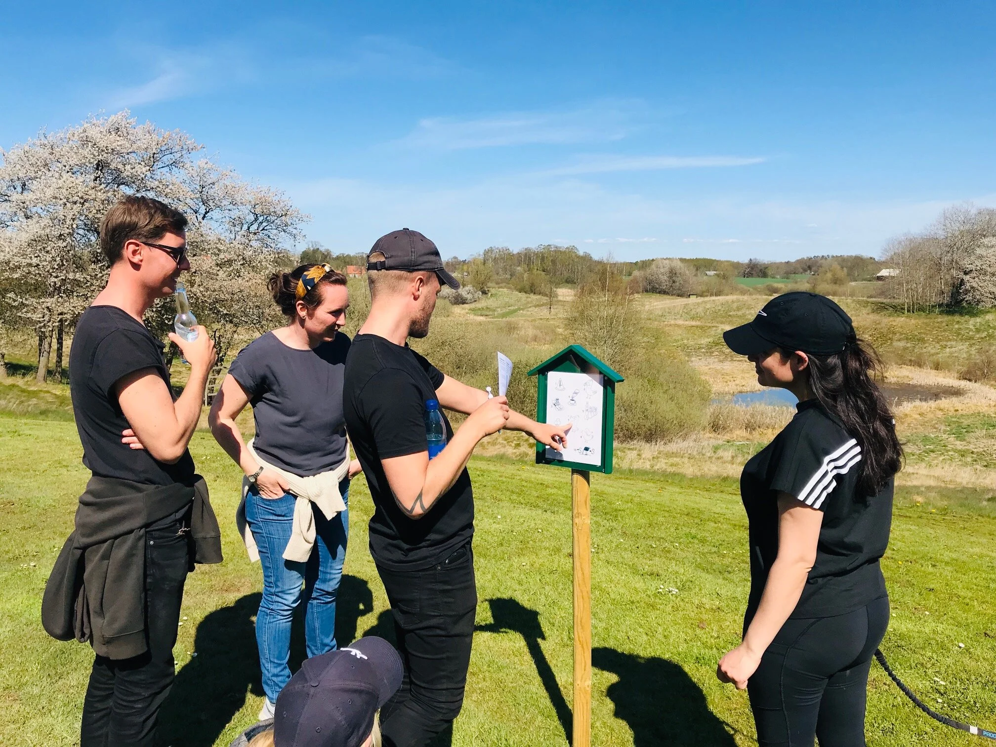 Quiz im Freien im Golfclub in Skåne