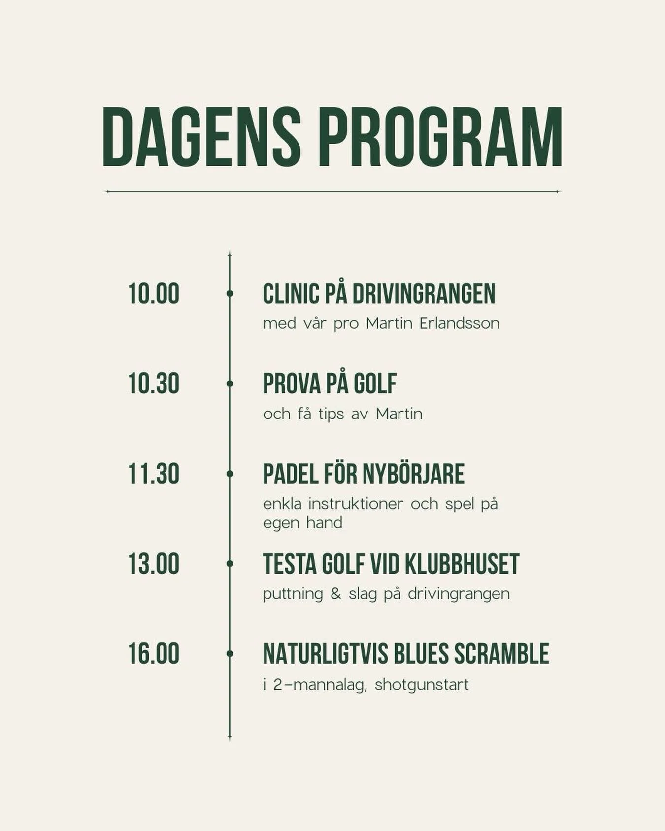 Hier seht ihr die Zeiten für den 22. August. Sehen wir uns dort?! 🤩

.
.
.
 
#natürlichGCC #Golfturnier #Golfplatz #CountryClub