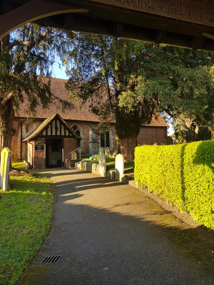 Path approaching the church in sunlight CW.jpg