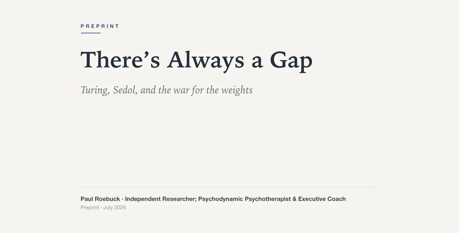 There's Always a Gap: Turing, Sedol, and the War for the Weights