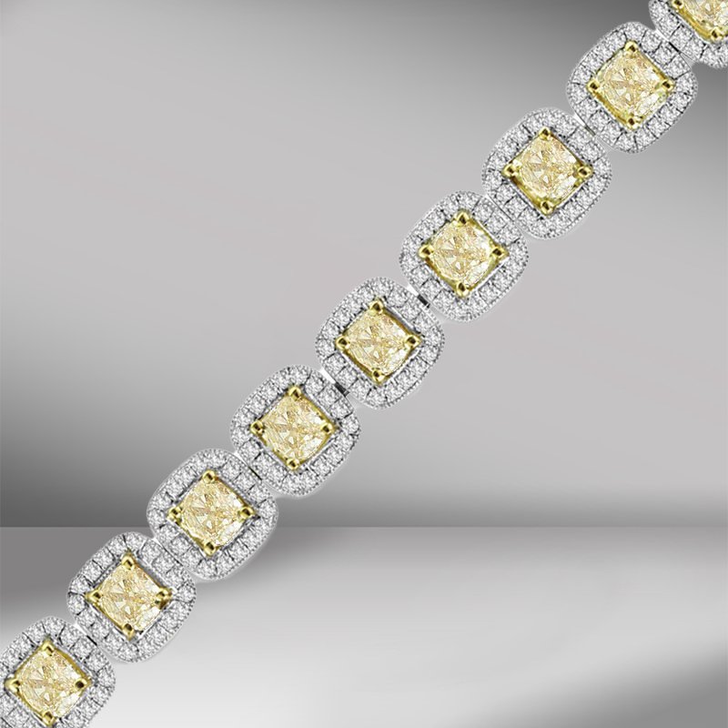Special Fancy Yellow Diamonds Tennis Bracelet