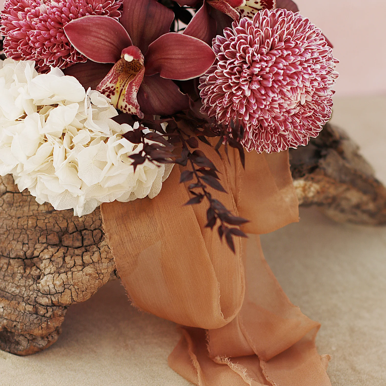 Quicksand - Crinkle Mulberry Silk Ribbon